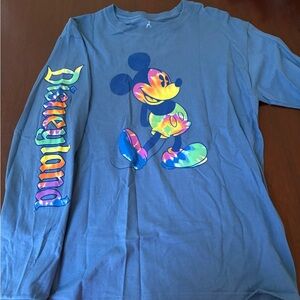 Disney Blue Mickey Mouse Long Sleeve Shirt